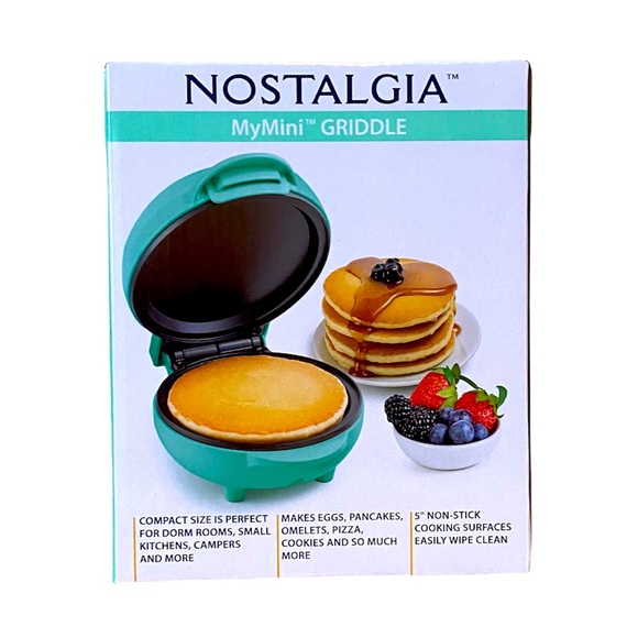 Nostalgia MyMini Teal Personal Electric Griddle - Picture 1 of 8